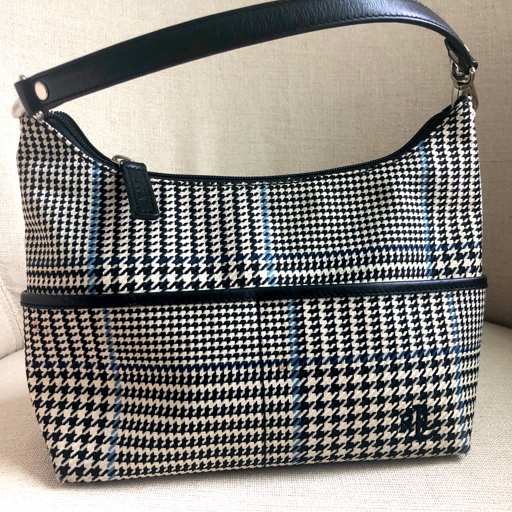 Lauren Ralph Lauren Plaid Hobo Purse Nwot